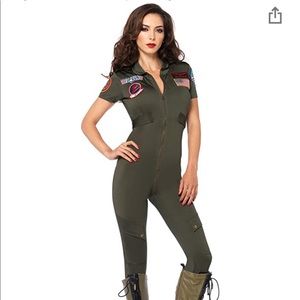 Women's Top Gun Flight Suit Costume
